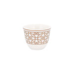 Dallaty gold porcelain Saudi coffee cups set 12 pcs image number 2