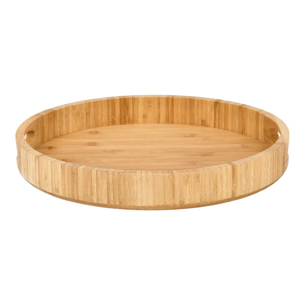 Bamboo Round Serving Tray image number 1