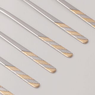 Pentola stainless steel dinner fork set 6pcs with mirror polish 3mm