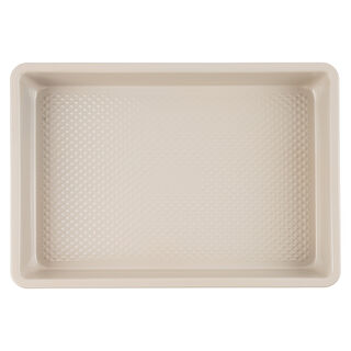 Alberto Beige Nonstick Medium Roaster Pan, 40.3*27.6*6 Cm