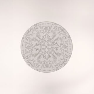 دلتي طقم أكواب شاي وفناجين قهوة سعودية زجاج وبورسلان أبيض 18 قطعة