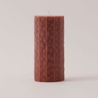 Homez Elegant Wax Candle 7*15Cm, Brown