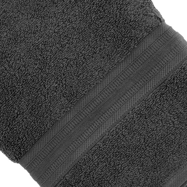 Zero Twist Cotton (2 Pcs Bath Towel Set) 70x130cm Dark Grey image number 2