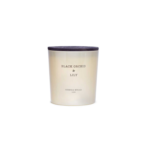 3 wick black orchid & lily scented jar candle 600 g image number 0
