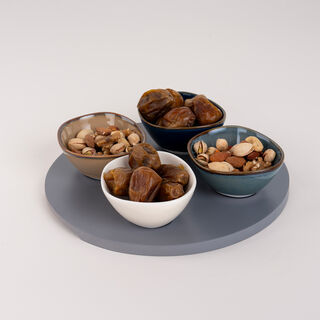 La Mesa multicolor durable porcelain serving bowl set 4 PCS