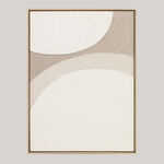 هومز لوحة جدارية كانفاس بإطار خشبي، بيج 60*80سم image number 0