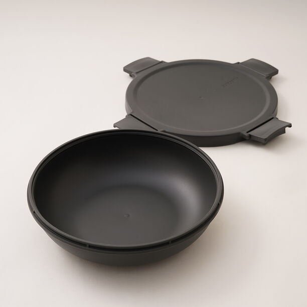Brabantia plastic lunch bowl 1L 21.5*21.5*6cm dark gray image number 3