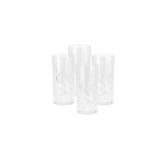 RCR transparent crystal glassware 6 pcs set with base