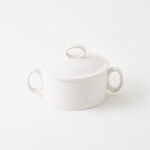 La Mesa stoneware oven to table mid pot with lid, beige 15.2*10.3*5.1 cm image number 1