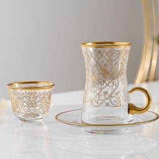 طقم شاي وقهوة 18قطعة