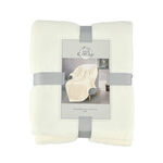 Cottage Flannel Sherpa Throw White image number 1