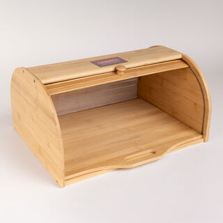 Alberto bamboo bread bin with movable borad 40*32*20 cm