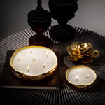 Candle Tray Hammered Gold image number 0