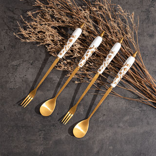 Majesctic Cake Spoon And Fork 4 Pcs Set