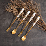 Majesctic Cake Spoon And Fork 4 Pcs Set image number 3