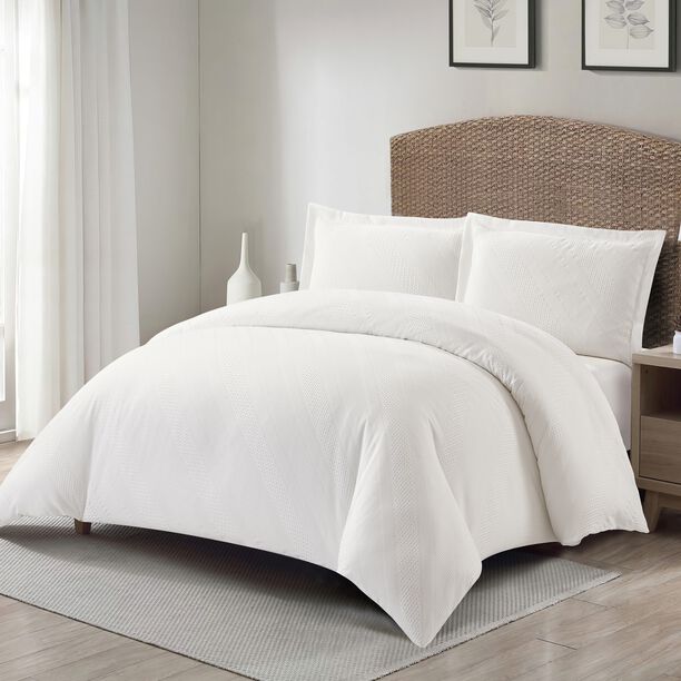 Cottage 3 pieces jacquard comforter set, king size image number 0