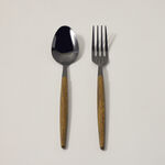La Mesa 18 pcs cutlery set with abs handle, gold image number 1