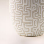 Homez off white ceramic vase 24*24*33 cm image number 2