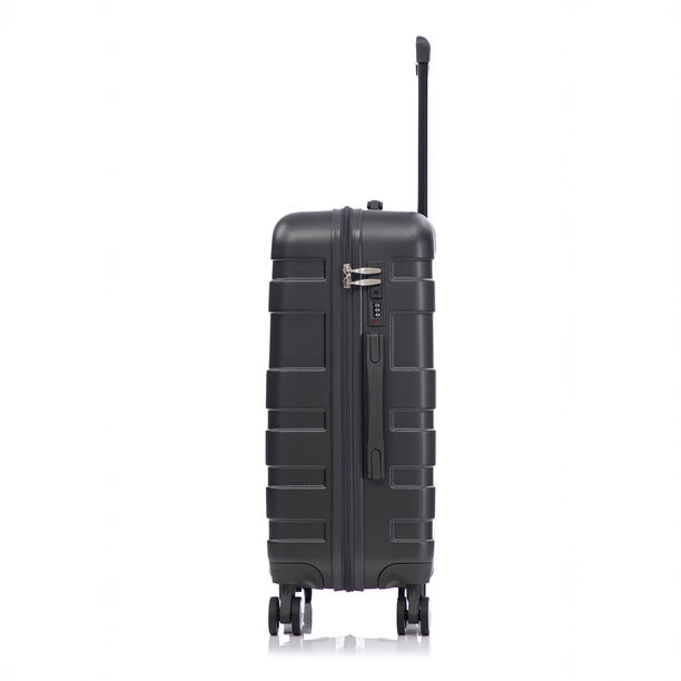 Travel Vision Abs Wheeled Suitcase, Dark Grey, 24 Inch, 44*25.5*66.5 Cm image number 2