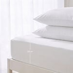 Boutique Blanche Fitted Sheet 100% Cotton King 200TC Percale White 180*200Cm image number 2