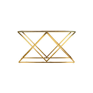 Console Table Gold And Mirror 140*40*78 cm