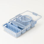 Alberto Food Container With 4 Strainers 31*24*7Cm, Blue image number 2
