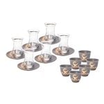 Tea And Coffee Set Of 18 Pieces Gold Figure image number 0