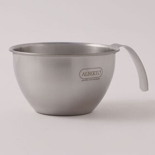 Alberto stainless steel mixing bowl with handle, silver 534ml