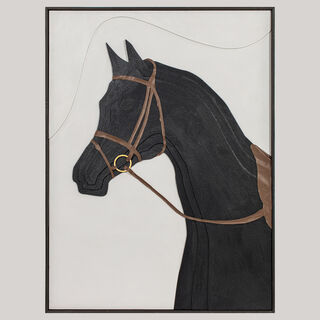 Homez wall art framed canvas wood, 90*120*5cm