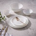 La Mesa 50 pcs opal glass dinner set white image number 1