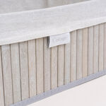 Cottage grey bamboo basket set with lid 3 pcs image number 5