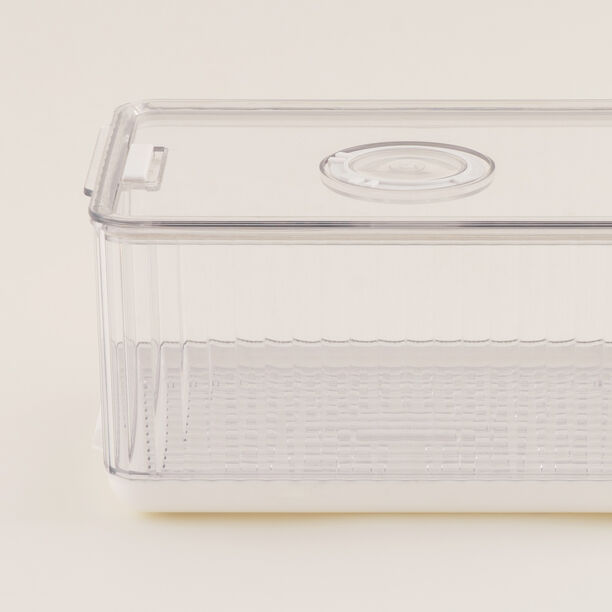 "علبة تخزين طعام ألبرتو شفافة 26.5*18*13.5سم image number 2