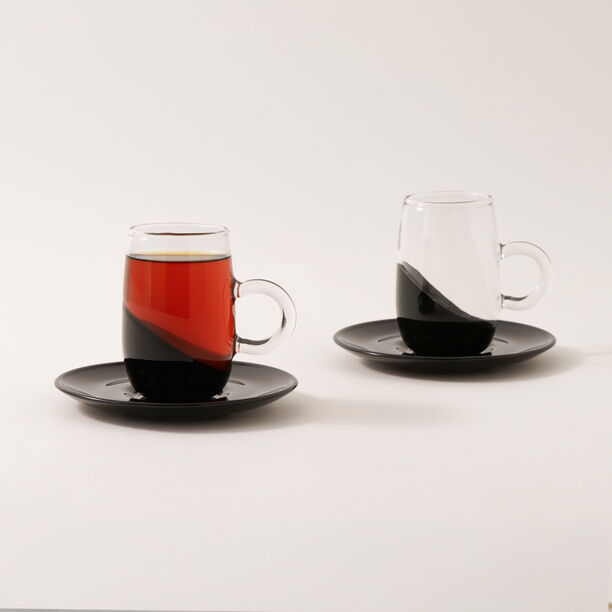 دلتي مجموعة أكواب شاي زجاج 12 قطعة image number 1