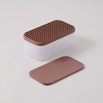 ألبرتو قالب مكعبات ثلج سيليكون 186 مكعب 22.1*11.9*9.4سم، وردي image number 1