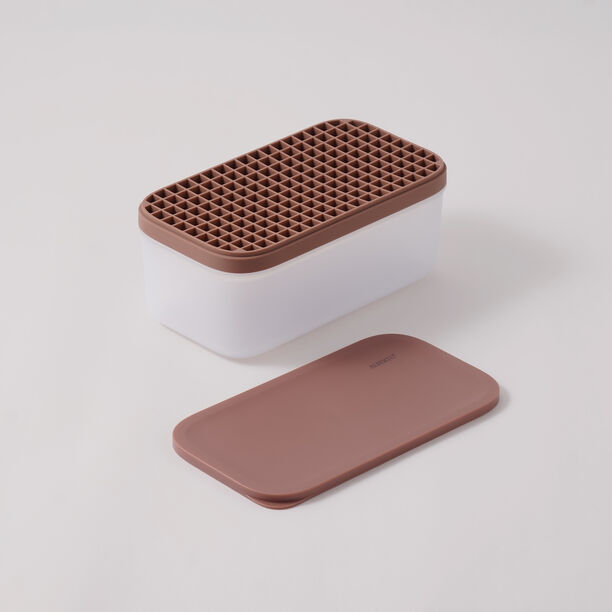 ألبرتو قالب مكعبات ثلج سيليكون 186 مكعب 22.1*11.9*9.4سم، وردي image number 1