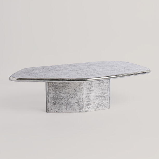 Homez Metal Coffee Table, Silver 119*57*34 Cm image number 0