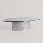 Homez Metal Coffee Table, Silver 119*57*34 Cm image number 0