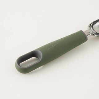 البرتو ملعقة آيس كريم ستانلس ستيل 22*7*2.3سم، أخضر