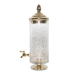 Glass Juice Dispenser With Dot Gold Decal image number 1