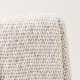 كوتاج بطانية منسوجة 100% أكريليك قابلة للعكس 130*170سم، بيج