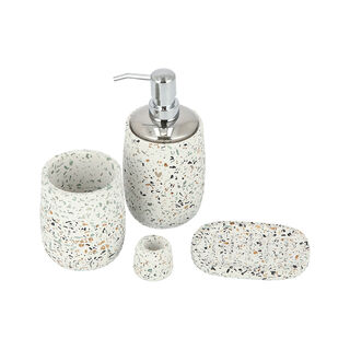 3 Pcs Terrazzo Bath Set