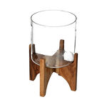 Planter Wood And Glass image number 1