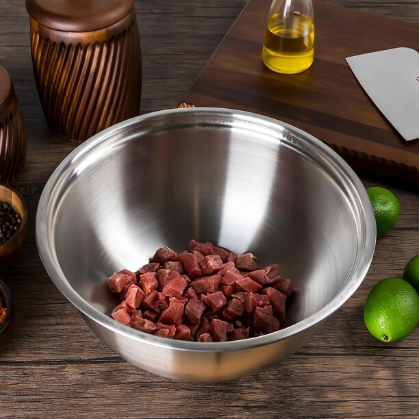 Manek Stainless Steel Mixing Bowl  Dia:31Cm Mirror Polished image number 3