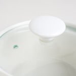 Porcelain 3Pcs Round Casseroles With Lid And Rattan Basket image number 5