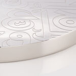 دلتي صينية تقديم فضية 40*40*3 سم image number 2