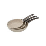 Alberto 3 piece brown granite frypan set 20/24/28 cm image number 4