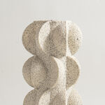 Homez resin vase 15.3*15.3*30.5cm, offwhite image number 1