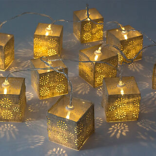 Chain Light String Led Square Shape Set 10 Pieces