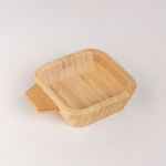 Bamboo Plate Set 4 Pieces With Base Tray image number 5