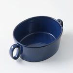 La Mesa stoneware oven to table small pot, blue 23.8*14.9*7.5 cm image number 3